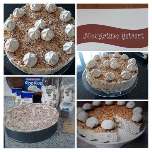 17. Nougatine ijstaart